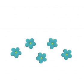 Комплект захарни цветлета малки - сини - 50бр